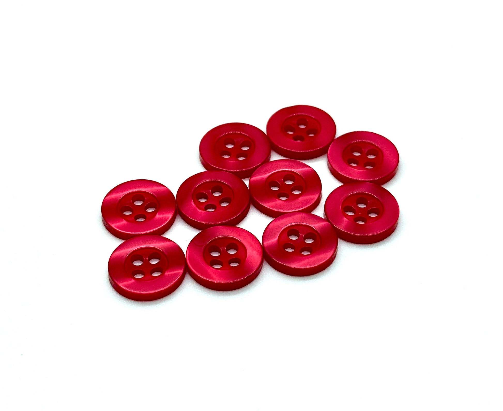 Close-up image of Rose Resin 4-Hole Button, a premium quality button.
