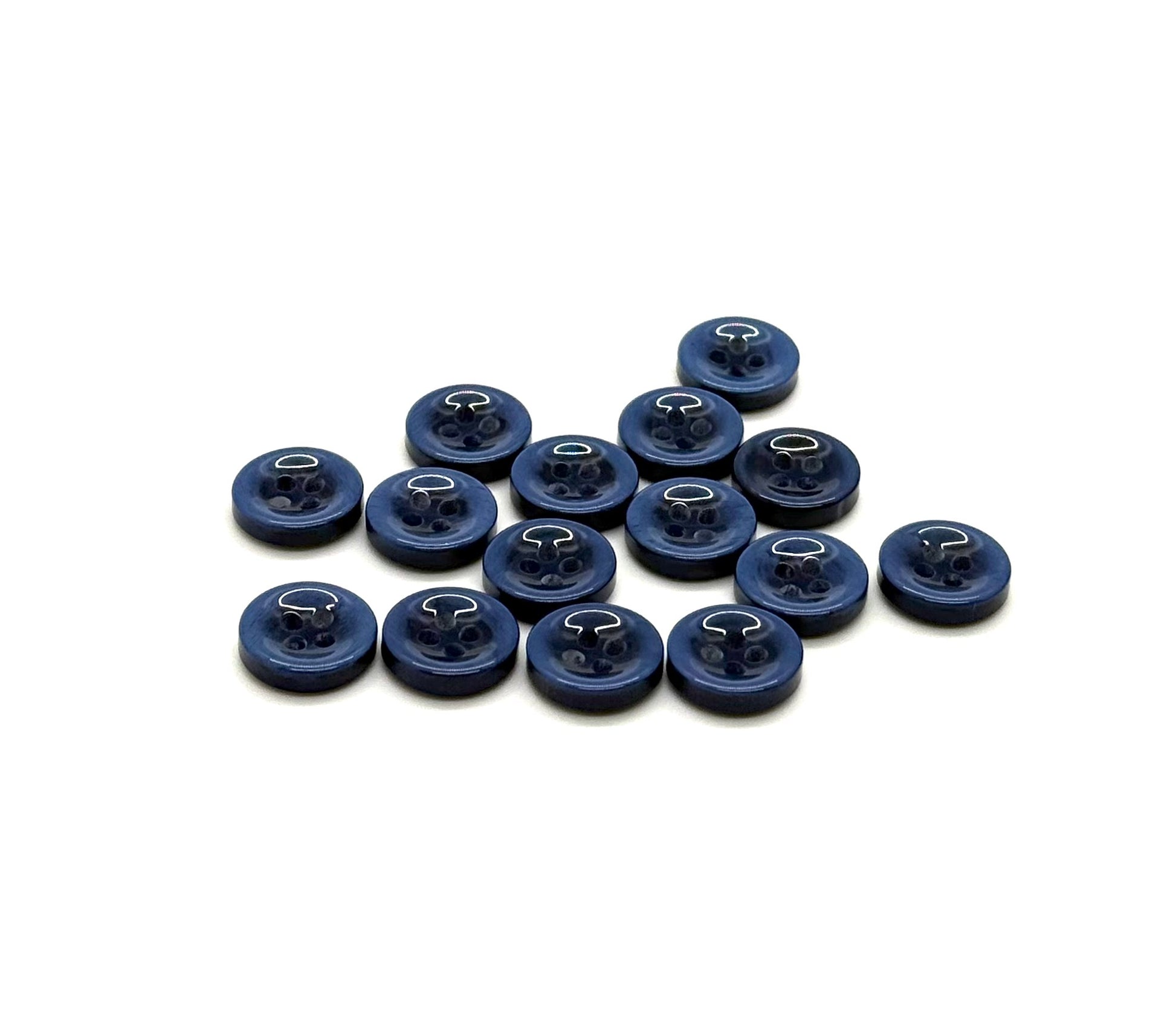Close-up image of Ocean Abyss - Resin 4-Hole 18L Button, a premium quality button.