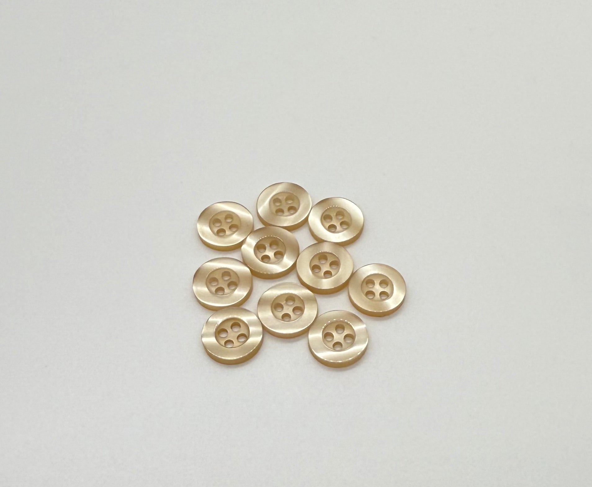 Uncategorized Tan Dress Shirt Button - 4 Hole