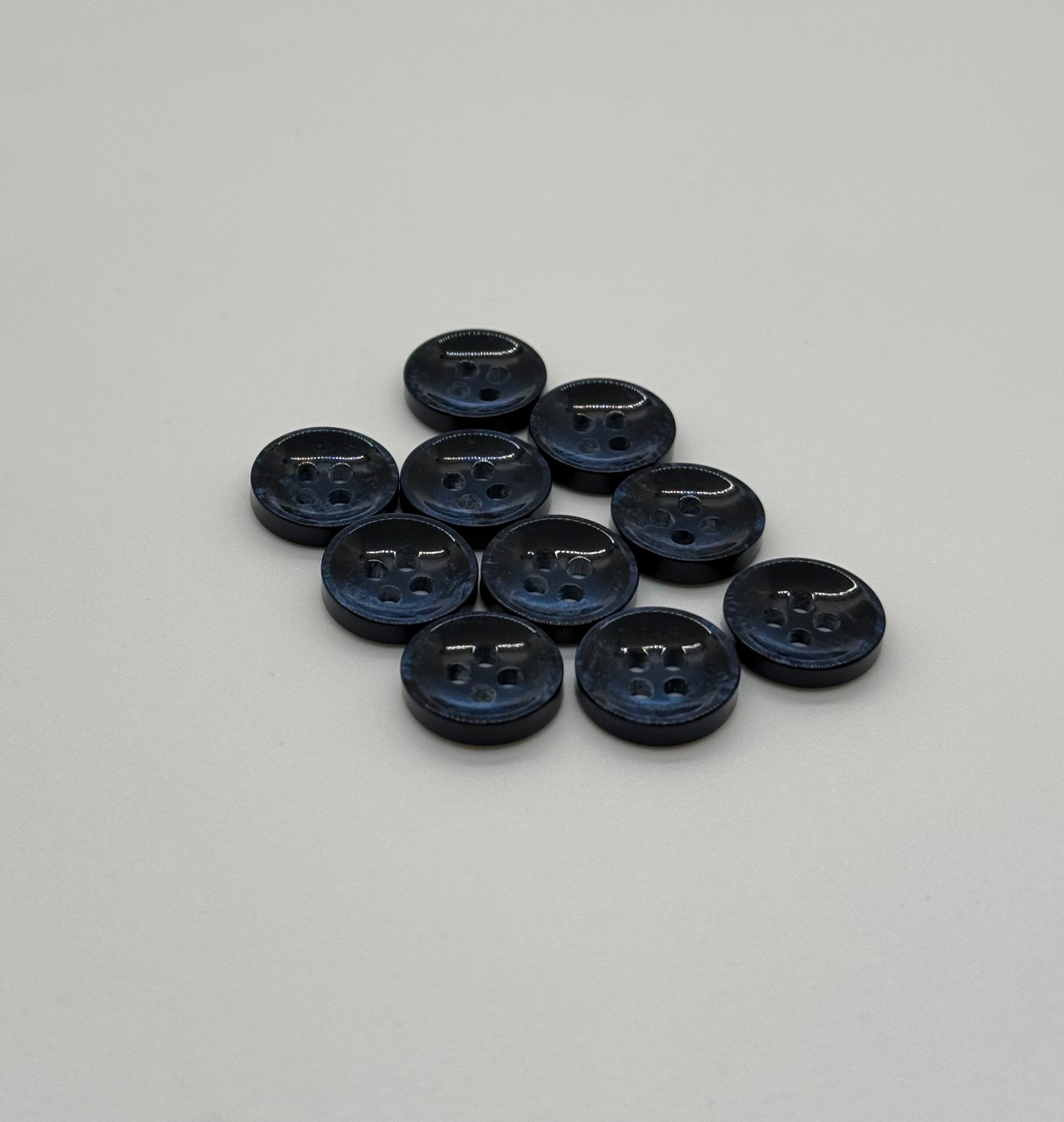 Pearl Blue Dress Shirt Button - 4 Hole