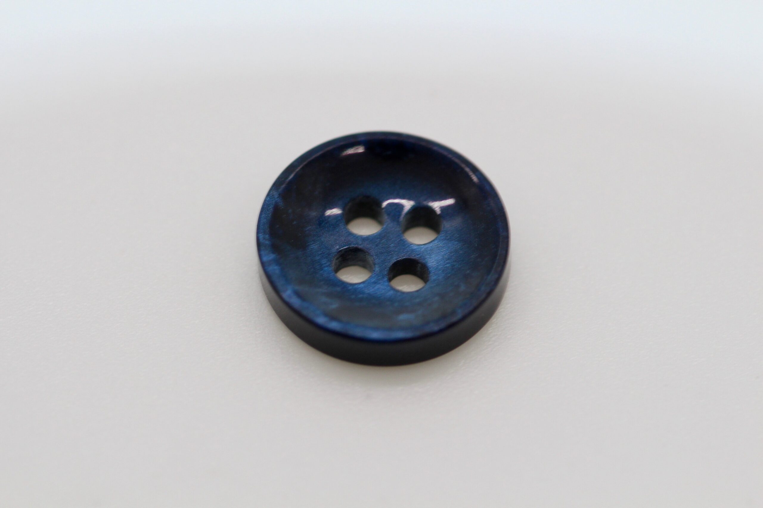 Pearl Blue Dress Shirt Button - 4 Hole
